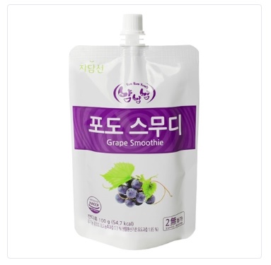  [자담선] 냠냠냠 포도스무디 100g x 40입 (업체별도 무료배송)