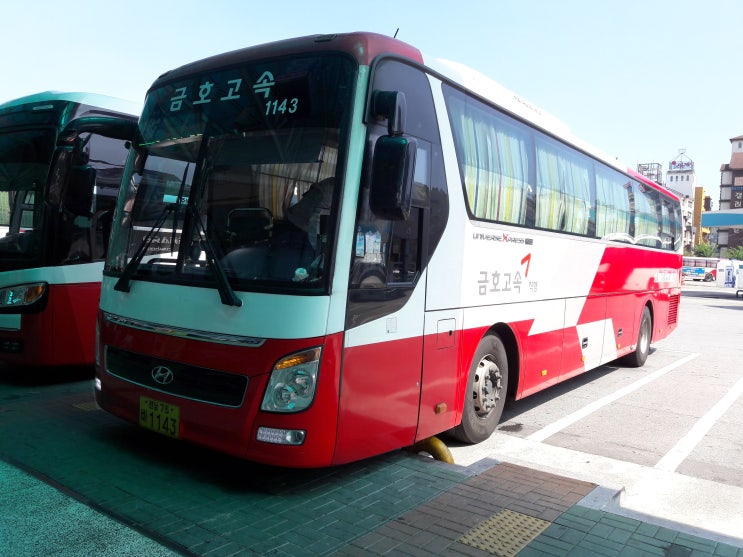  금호고속 청주순천.광양.동광양(중마동)여수 New premium universe express noble