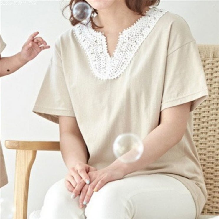  오늘의 소개상품 몽피마피 여성 샤인 반팔 루즈티 구매좌표