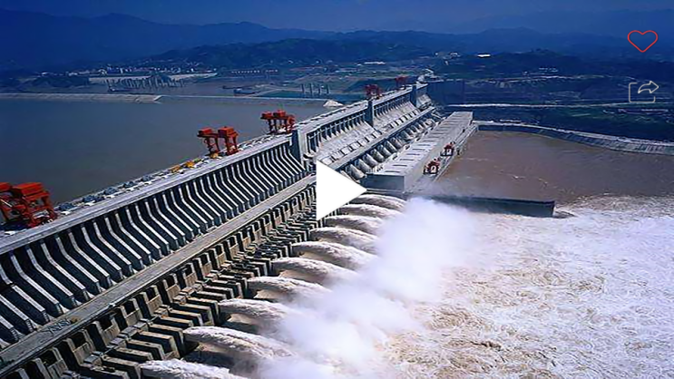 중국 산샤댐 붕괴가능성은? 드론으로 촬영한 산샤댐 영상