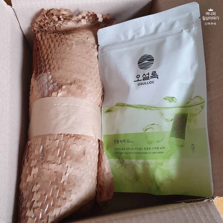  오설록 찬물녹차 20입 + 제주 벚꽃 텀블러 세트 구매 후기
