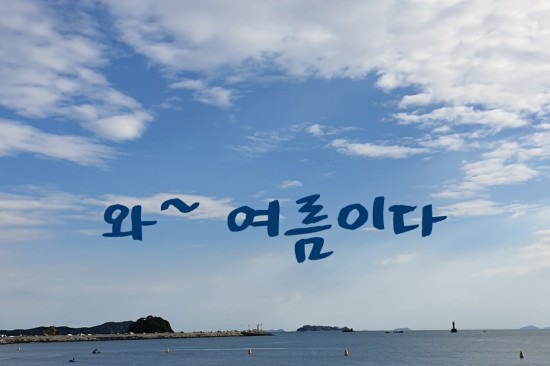  [태안] 뜨거운 여름 안면도 바닷가 방포해수욕장 풍경