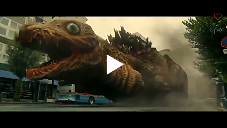 일본을 공격한 괴물  됴쿄를 박살내고 불바다로 만든 고질라 영상