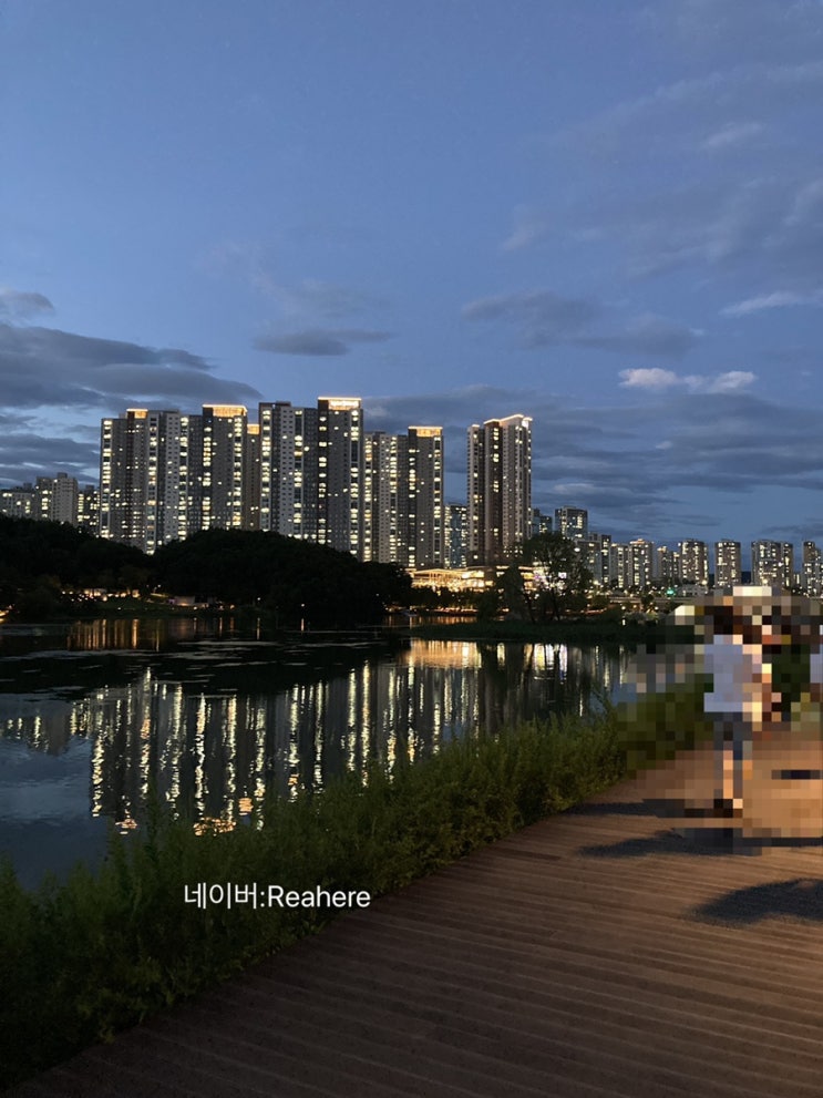  주말저녁즈음_동탄 호수공원