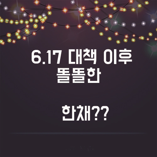  6.17 대책 이후 똘똘한 한채 "지중대"