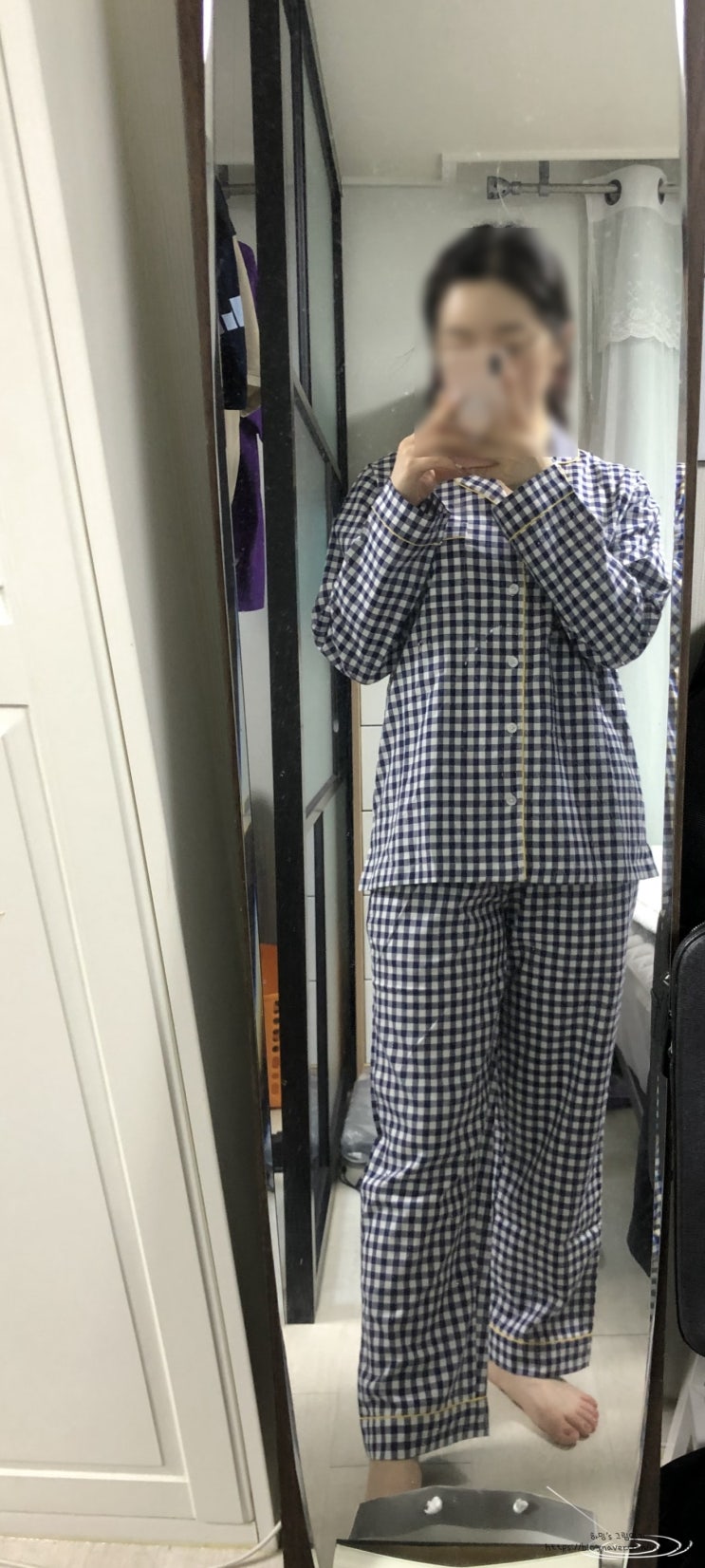  자주 커플잠옷 추천! 오가닉 긴팔 파자마 깔끔하니 예뻐요:)