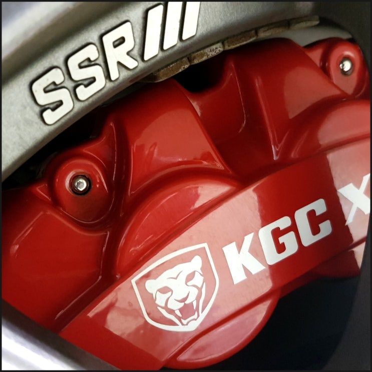  i40 SSR휠에 4p 캘리퍼 'KGC브레이크 M4s' 튜닝