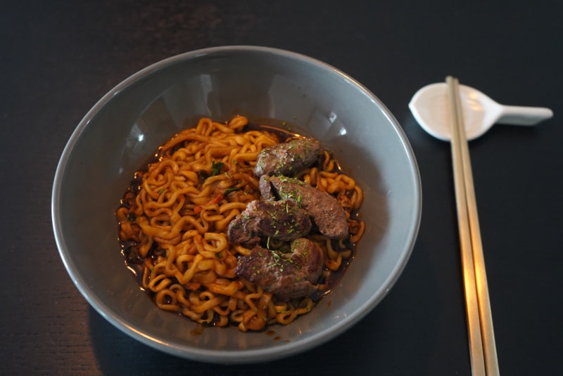 진짬뽕+짜파게티 조합 진짜맛있는 진짜파게티.