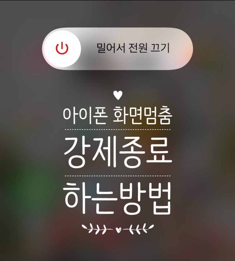 아이폰X 강제종료 하는 방법!(화면멈춤, 쉬움주의)
