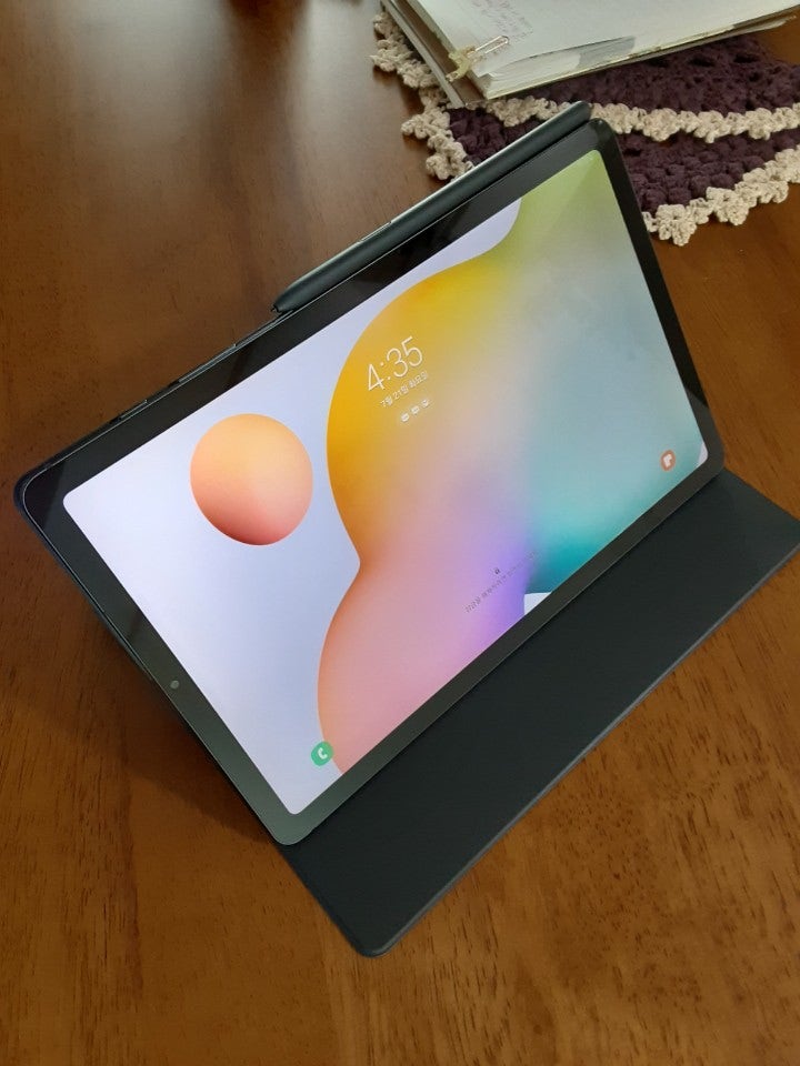 삼성태블릿PC 갤럭시 탭S6 Lite 북커버 케이스 구입후기 (EF-BP610P)
