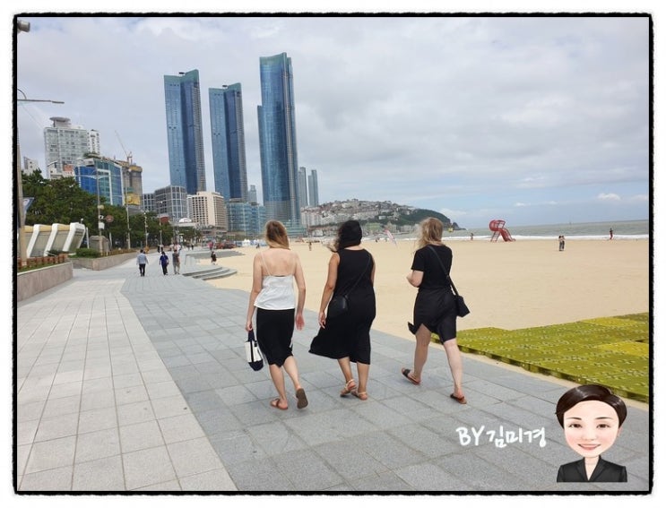  부산 폭우후 해운대