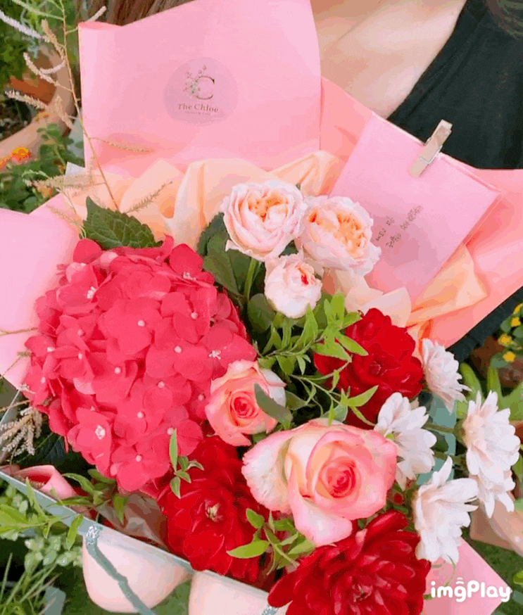  인천 논현동 꽃집, 이모 생신선물은 더클로이 꽃다발