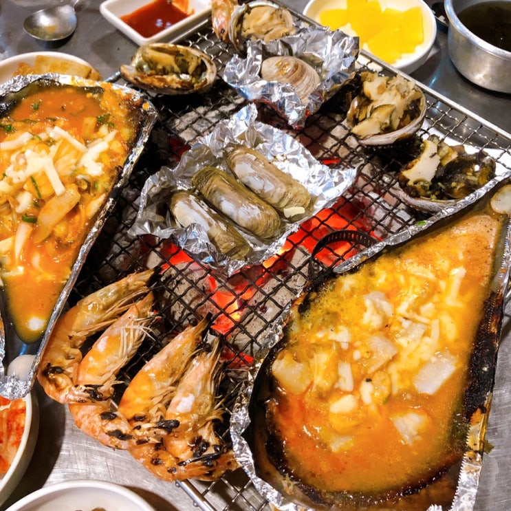  조개구이 끝판왕 광양 '꾸워 먹는 바다' 내돈내산 리뷰