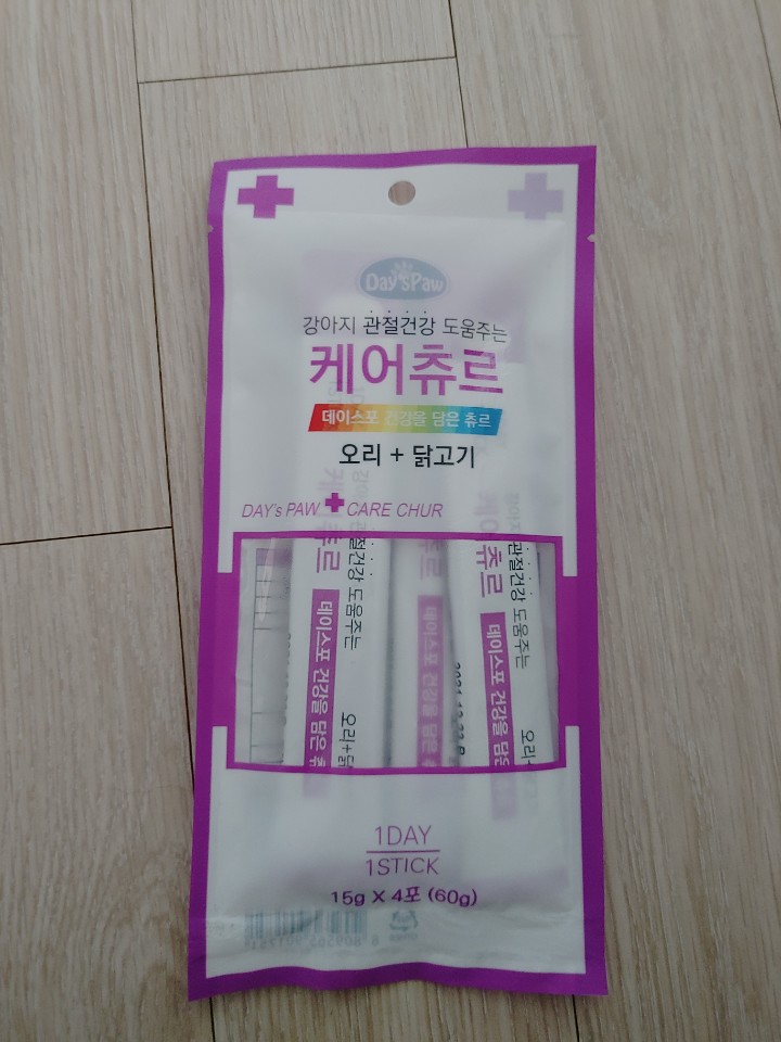  강아지 츄르는 데이스포 케어츄르(오리+닭고기)