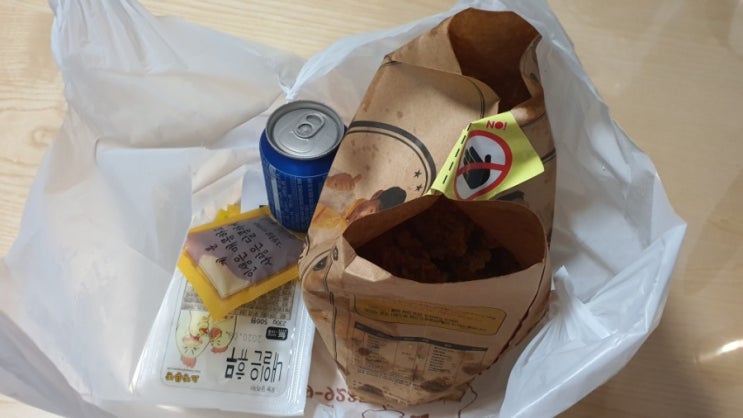  오늘의 야식  치킨이 정답다욧트 실패
