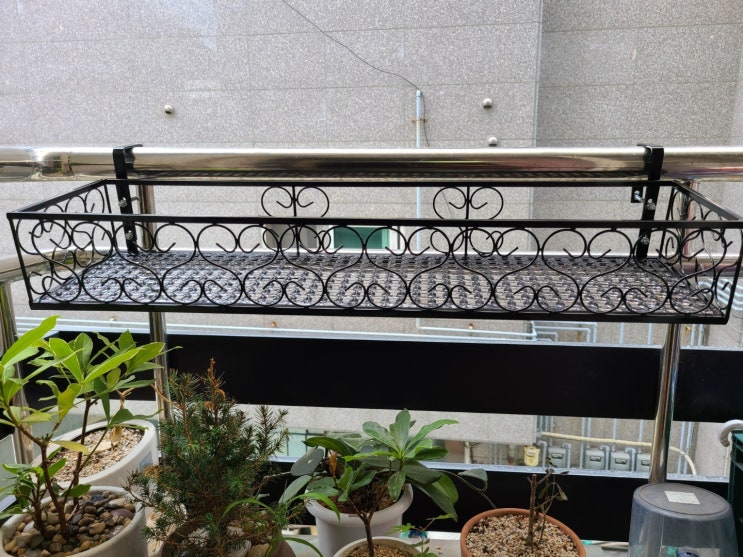  베란다 화분걸이 화분정리대 실용적이야