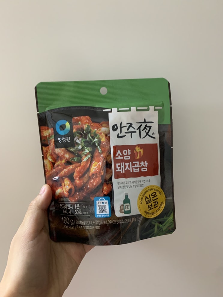  청정원 안주야 소양돼지곱창/통마늘매콤껍데기