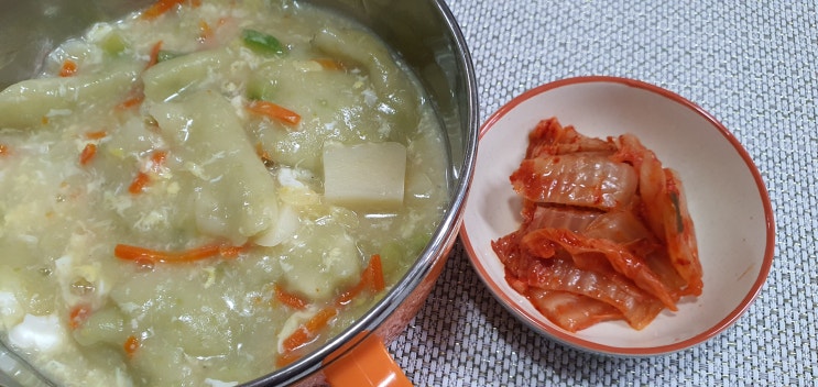  냉파요리 완두콩 감자수제비 만들기