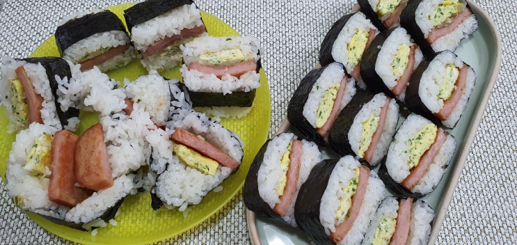  한끼식사 스팸무스비(스팸김밥)만들기
