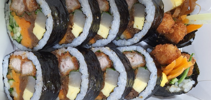  돈가스가 들어가는 부천 도당동 돈가스 김밥