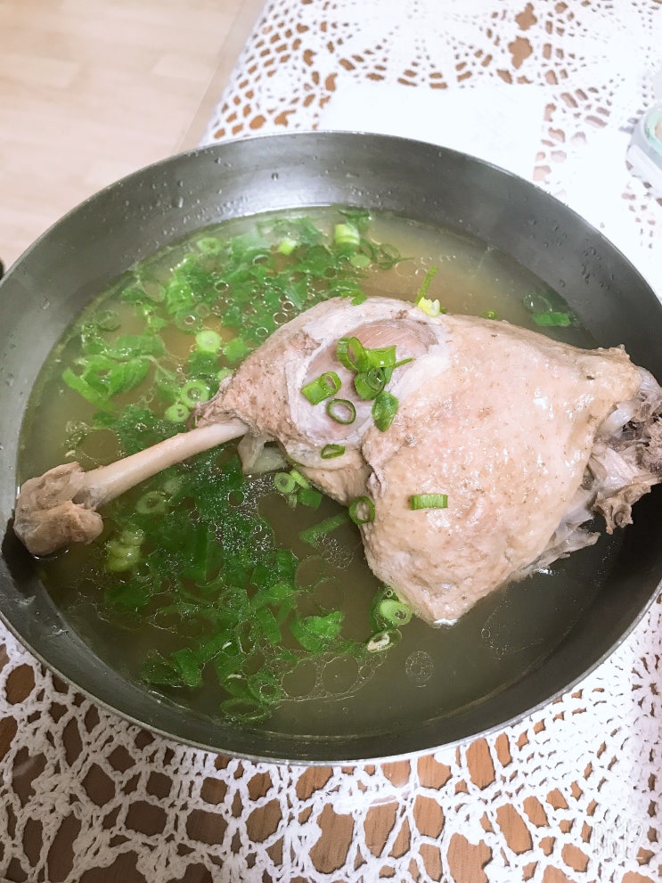  최고의 맛집은 역시 엄마손음식 - 오리백숙