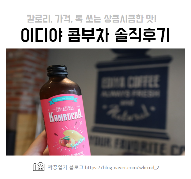  이디야 콤부차 칼로리, 가격, 새콤시큼한 맛이 궁금하다면?!
