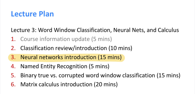  [cs224n NLP 강의 정리] Lecture 3-2. Word Window Classification, Neural Networks, and Matrix Calculus