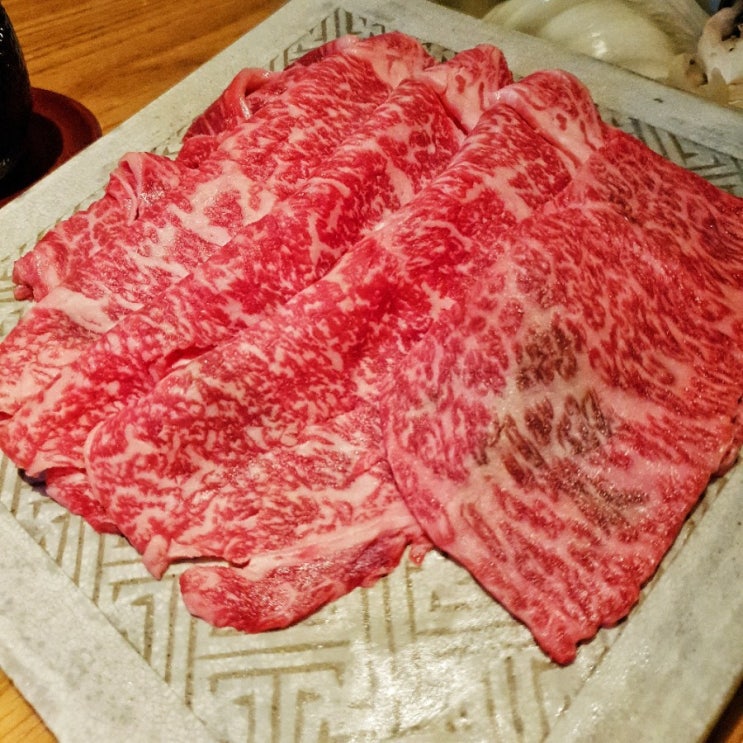 안다즈 호텔 맛집 특 2++한우와 즐기는 네기 스키야키