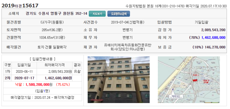  월세 천만원