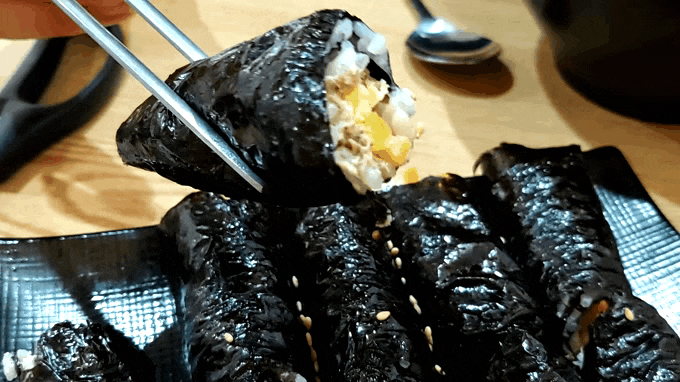리틀꼬마김밥 병점역 분식 맛집 땡초 참치 꼬마김밥 포장