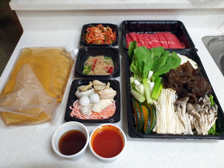  송도샤브샤브 맛집 마루샤브 송도점 배달시켜서 집에서 뇸뇸!