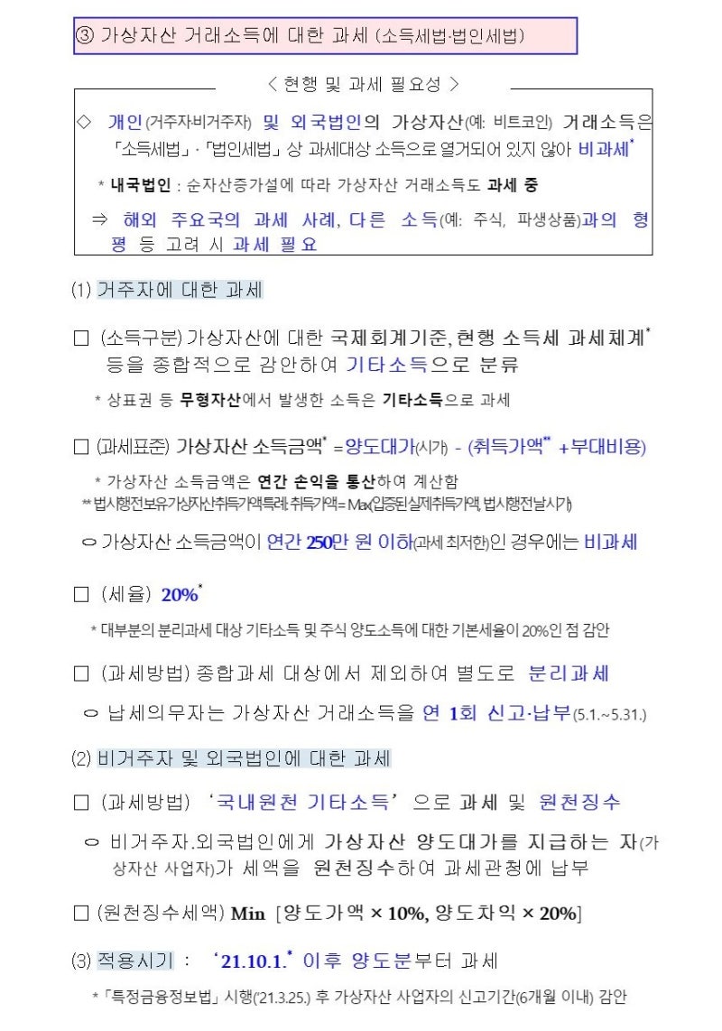 가상자산 거래소득만 과세? 에어드랍·채굴도 과세 대상 : 네이버 블로그
