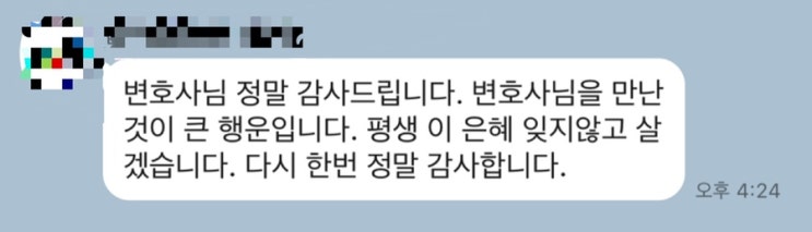  47억 업무상 횡령 무혐의 의뢰인의 감사 카톡