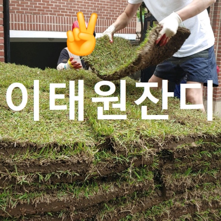  용산 이태원에 잔디 배송해드렸어요.
