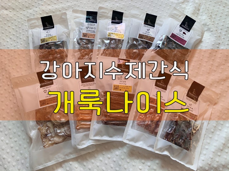  댕댕이들 환장하는 안전한 애견수제간식!!!개룩나이스 강아지수제간식