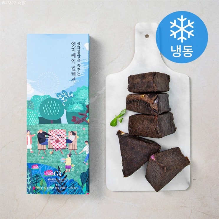  쇼핑 초대박 가또리쉬 삼각김밥을 꿈꾸는 엣지케익 컬렉션 82g x 4p 90g 세트 냉동 할인받아보자