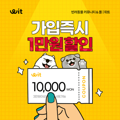  반려동물 커뮤니티몰 위트로 어서오시개 빨리오라냥~