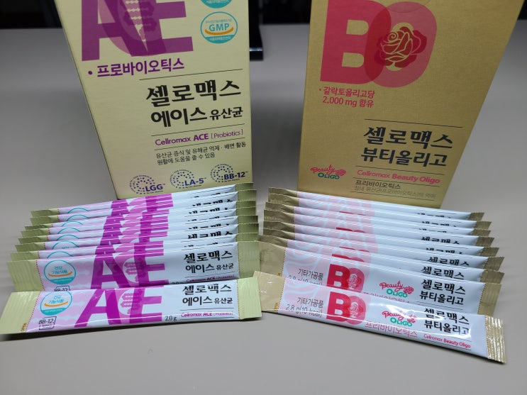  셀로맥스 에이스 유산균 과 뷰티올리고