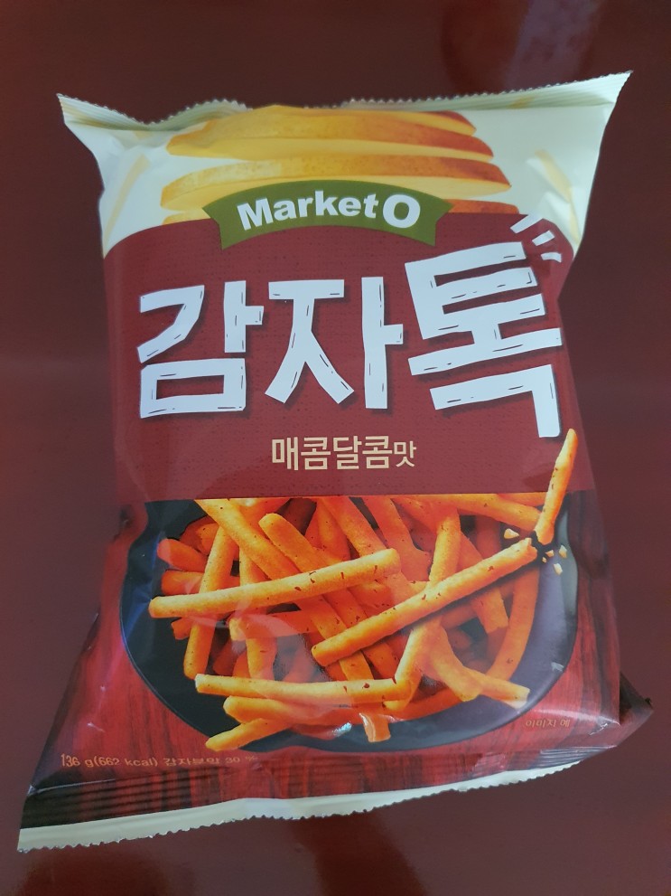 [ 내돈내산 ] Market O 감자 톡 : 매콤달콤 맛
