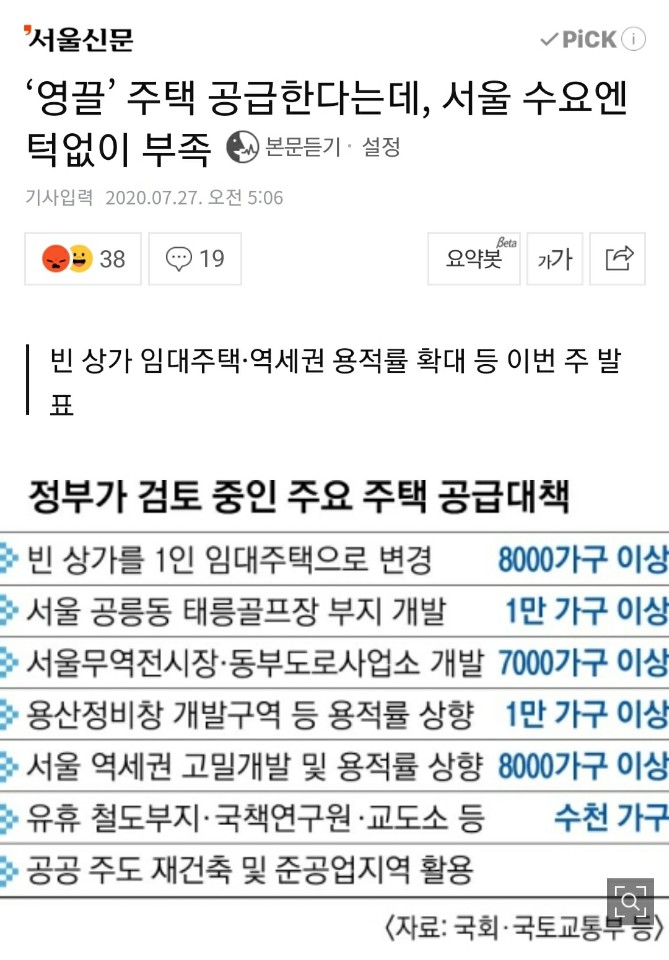  물량 만큼 중요한 것은 속도다!(영끌 공급에 대한 이야기)