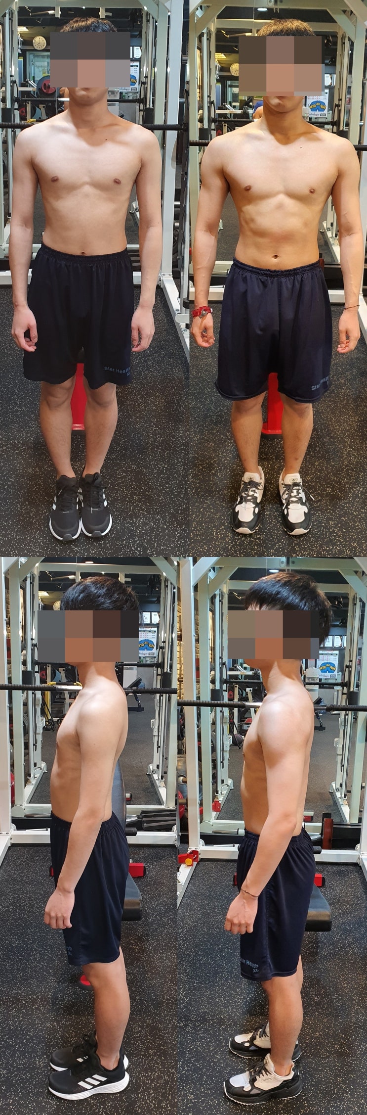 사하구 피티명가 힙터짐 마른남자 비포에프터사진 하단당리PT