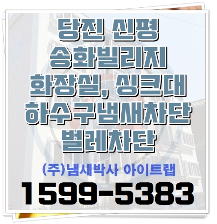  당진하수구냄새 날파리, 화장실나방 차단 (예산, 서산)