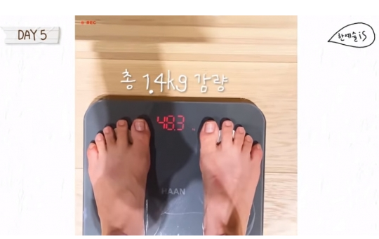 한예슬 몸무게 48.3kg, 하루 1.4kg 감량 독특한 다이어트 식단 관심