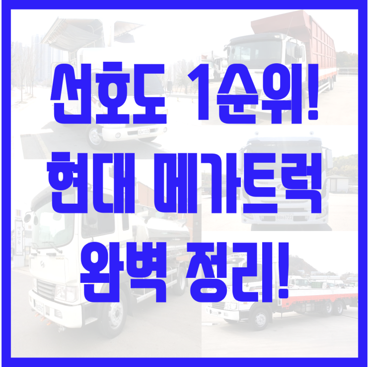  현대 메가트럭의 모든 것! 제원 부터 가격까지(신차와 중고 가격 비교)