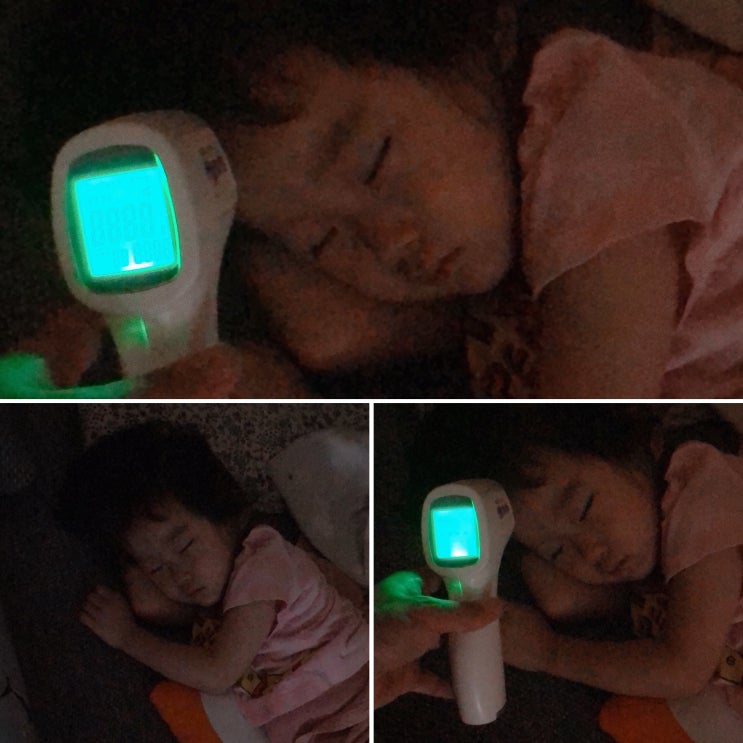  비접촉 온도계 체온,발열체크 아이열날때 필수품