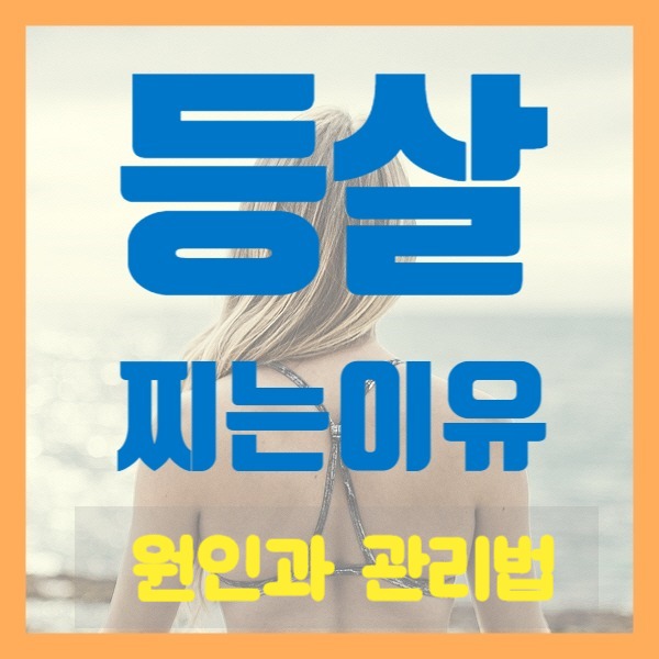  등살 찌는 이유, 문제가 뭘까? 관리법!