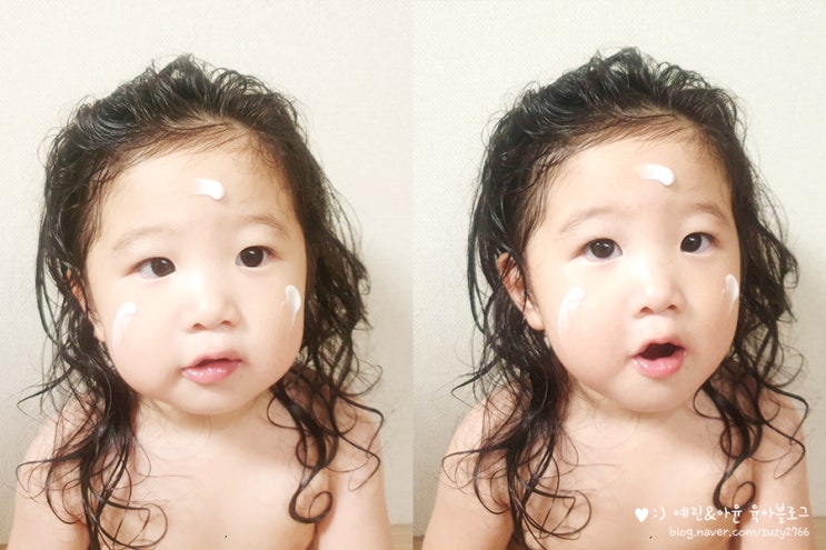 슈베스 수딩젤&로션으로 여름철 아이 피부 자극 관리해 주고 있어요