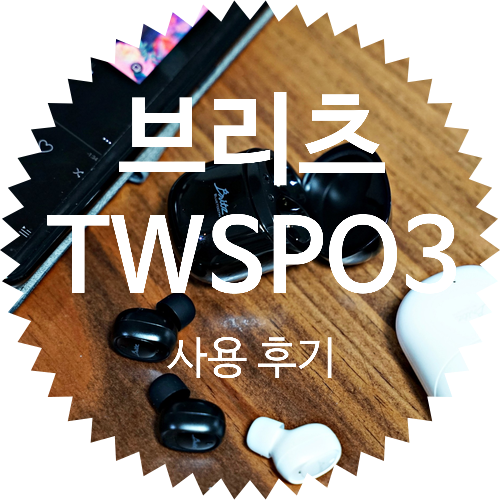  초소형 코드리스 이어폰 브리츠 TWSPOP3 사용 후기