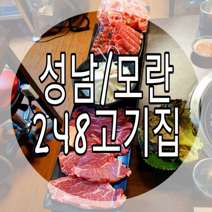   [성남/모란] 소고기/돼지고기 맛집 '248고기집'