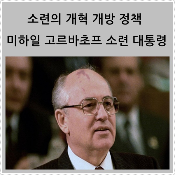 소련의 개혁 개방 정책 - 미하일 고르바초프 소련 대통령